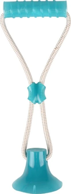 Flamingo Jouet Chien Tpr Zuki Poignée Avec Ventouse Vert