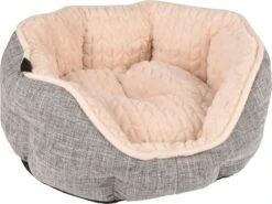 Flamingo Panier Pour Chien Zupo Octogonal Gris 45x40x15cm