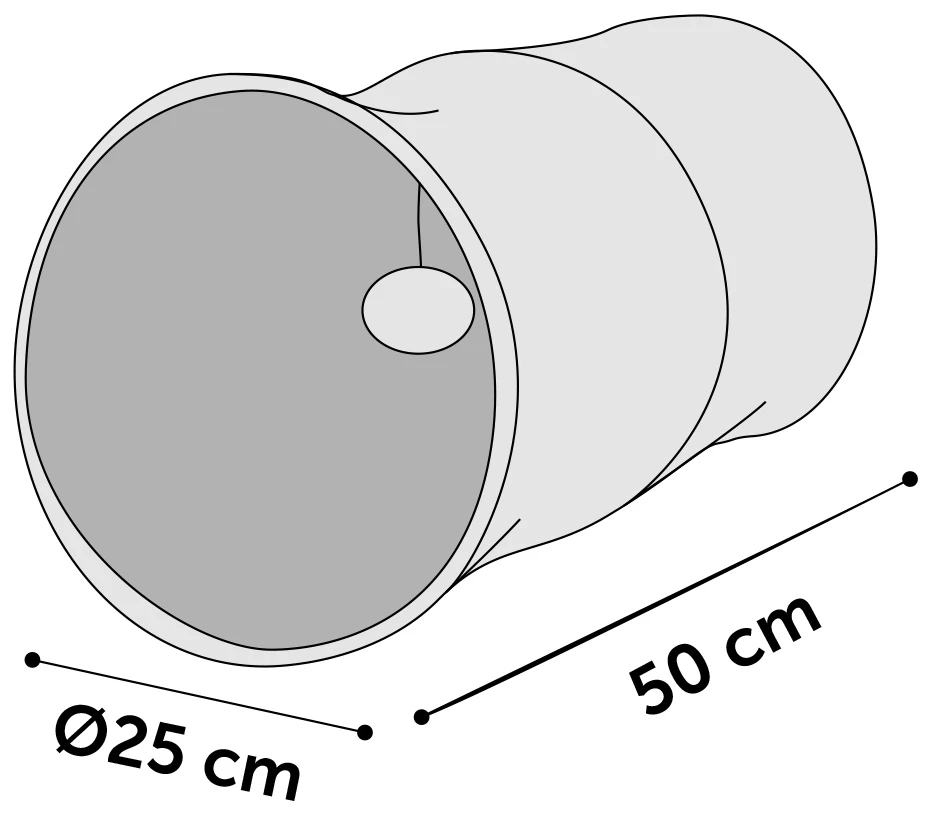 Flamingo Tunnel Pour Chat Noir/blanc 50cm Dia.25cm 3 Flamingo Tunnel Pour Chat Noir/blanc 50cm Dia.25cm – Image 3