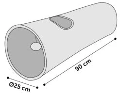 Flamingo Tunnel Pour Chat Rouge/gris 90cm Dia.25cm -Flamingo 200c2605c1e7b2858d12b23621bb77f98d5aaeaa50da0daf0ccf10ed844cab1f