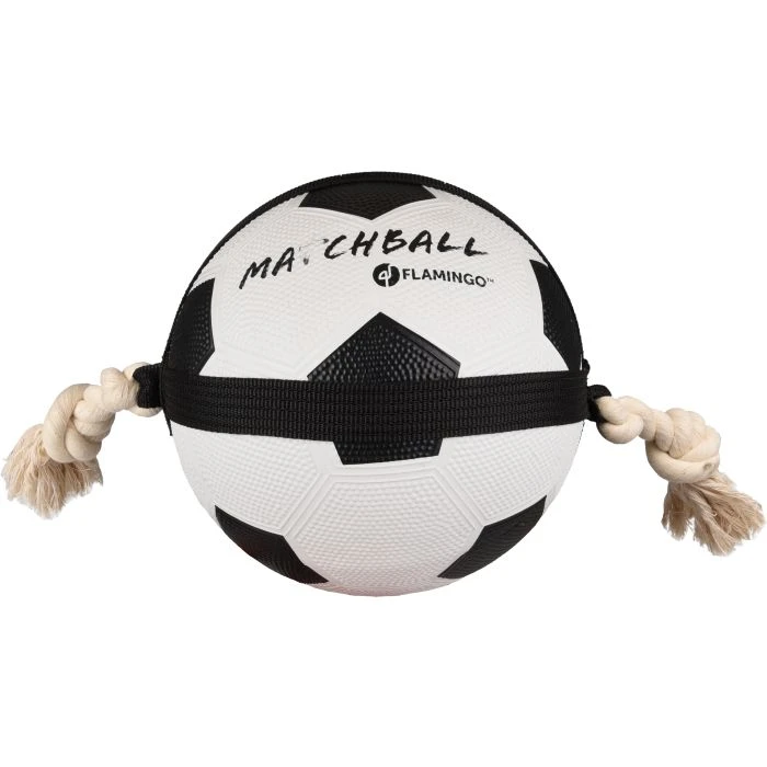 Flamingo Jouet Chien Matchball Balle De Foot 22cm 1 Flamingo Jouet Chien Matchball Balle De Foot 22cm