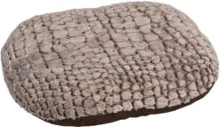 Flamingo Coussin Snoozzy Ovale Fermeture Eclair Brun 60x50x8cm