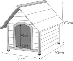 Flamingo Niche Pour Chien Ponto 80x90x83cm -Flamingo 3818260799f907cb3673836cf56ea9709ada6ebe82f4de8559e9a5f39838e7cb 1