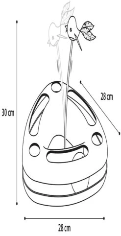 Flamingo Jouet Chat Felicia Bleu Triangle 28x28x30cm -Flamingo 3a2f29fc7a21ba9b044481414064efb8608ad17ce5ed086deb7e6cae766727de
