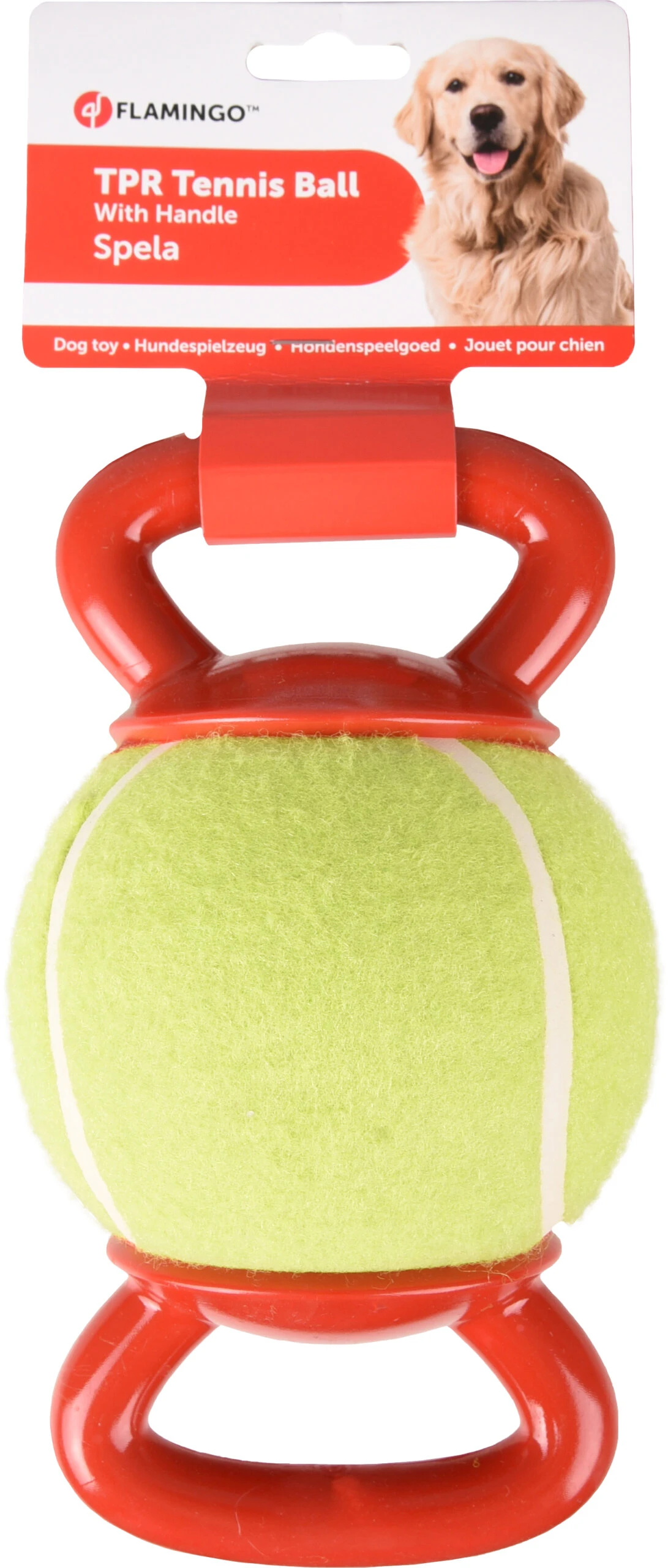 Flamingo Jouet Chien Tpr Spela Balle De Tennis+2 Poignees Rouge Diamètre 13cm 2 Flamingo Jouet Chien Tpr Spela Balle De Tennis+2 Poignees Rouge Diamètre 13cm – Image 2