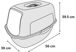 Flamingo Bac à Litière Lexie Noir L 39x56x39,5cm -Flamingo 4a7c868f6916e3e7404d8782619d95125c5c6780224a99c319e2b320de04632a
