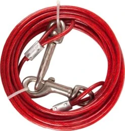 Flamingo Câble De Niche Plastifié Rouge 5m 4mm