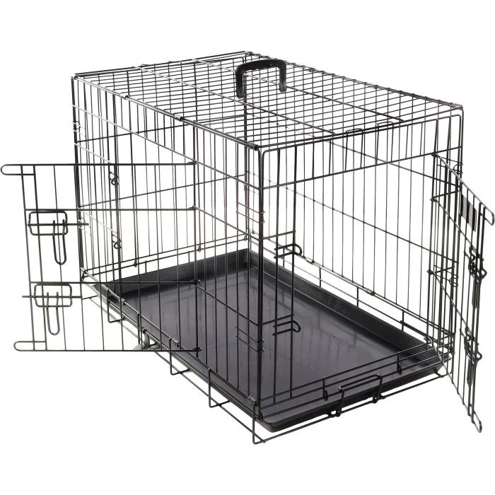 Flamingo Cage Pour Chien Ebo Noir XL 109x70x77cm 1 Flamingo Cage Pour Chien Ebo Noir XL 109x70x77cm