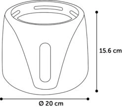 Flamingo Fontaine à Eau Sensor Adriana Noir -Flamingo 561213 T 01