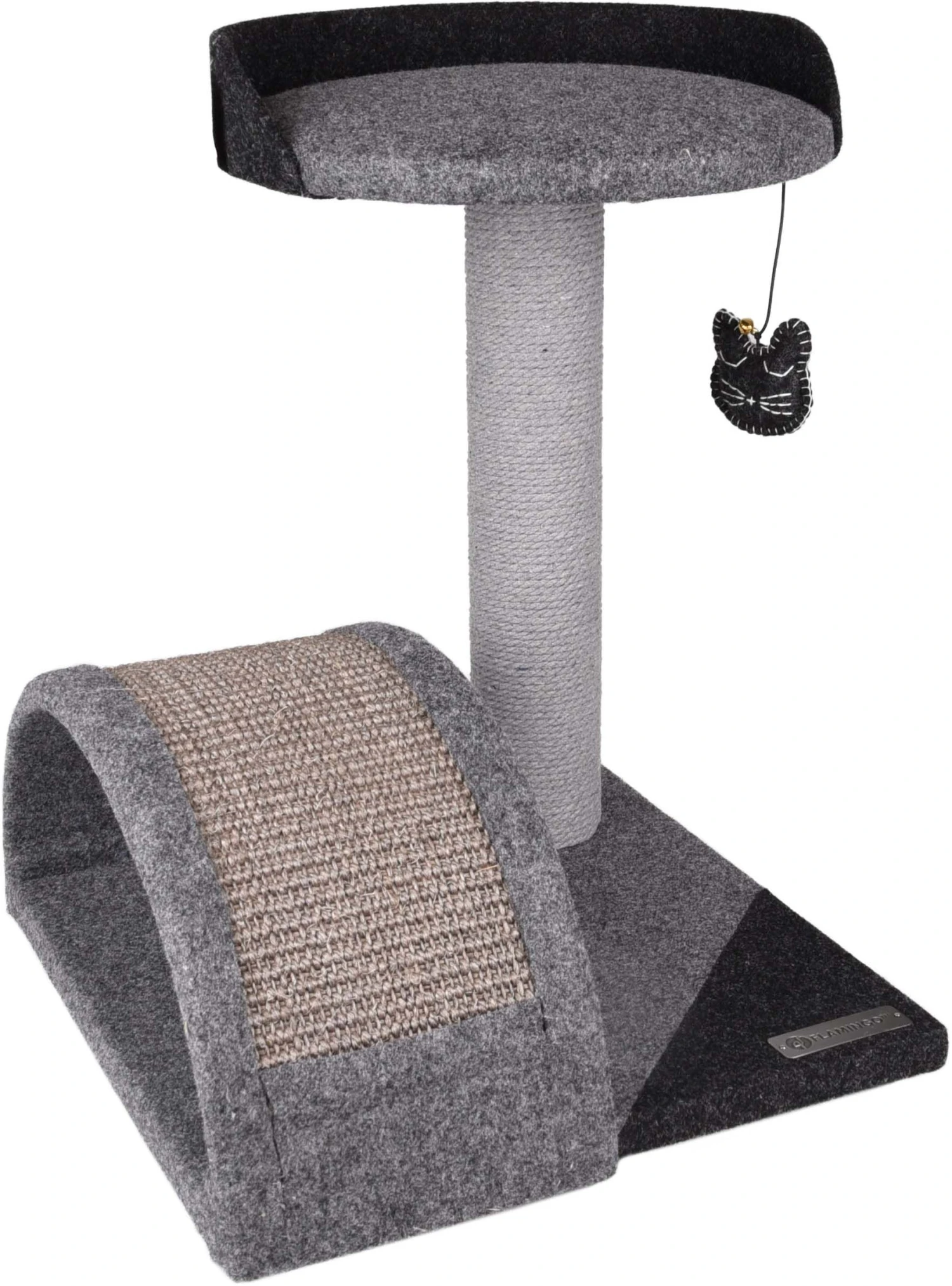 Flamingo Arbre à Chat Gene Gris 35x37x45cm 1 Flamingo Arbre à Chat Gene Gris 35x37x45cm