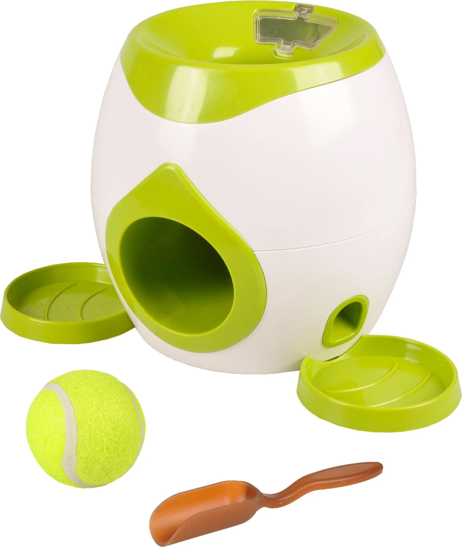 Flamingo Jouet Chien Wilson Jouet Automatique De Balle Et Friandises Interactif+ Balle De Tennis 18cm 1 Flamingo Jouet Chien Wilson Jouet Automatique De Balle Et Friandises Interactif+ Balle De Tennis 18cm