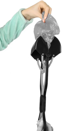 Flamingo Pelle Ramasse-crottes Easy Scoop Noir/gris M 12x10x36,5cm -Flamingo 67ef0fdb0775178d3848f22f03c1b9d0ca86e47bcb36f37721d14a5f50a5971c