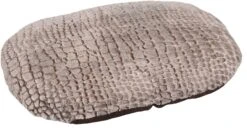 Flamingo Coussin Snoozzy Ovale Fermeture Eclair Brun 90x66x10cm