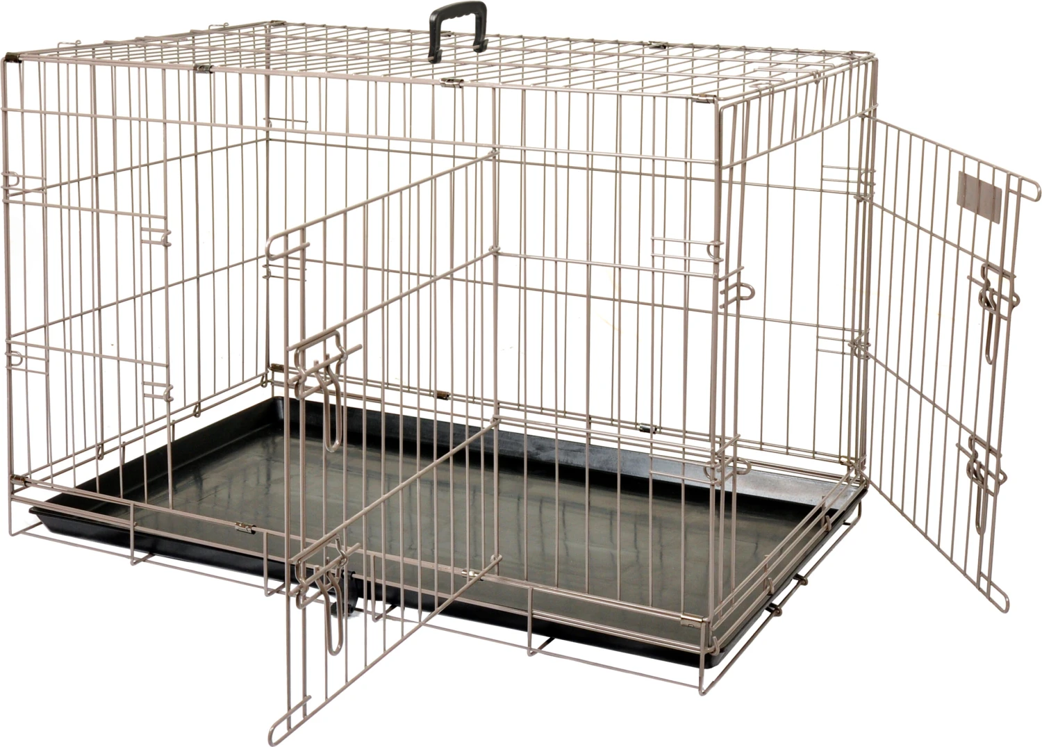 Flamingo Cage Pour Chien Ebo Taupe XXL 76x124x83cm 5 Flamingo Cage Pour Chien Ebo Taupe XXL 76x124x83cm – Image 5