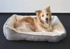 Flamingo Panier Pour Chien Zupo Rectangulaire Gris 90x65x25cm -Flamingo 99b8da2ca52e00418c6ee1afd6b8fb3f19b4e81818d430d62e4894bfcde106db