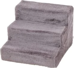 Flamingo Marchepied Pour Chien Easy Step Gris 41x43x30cm