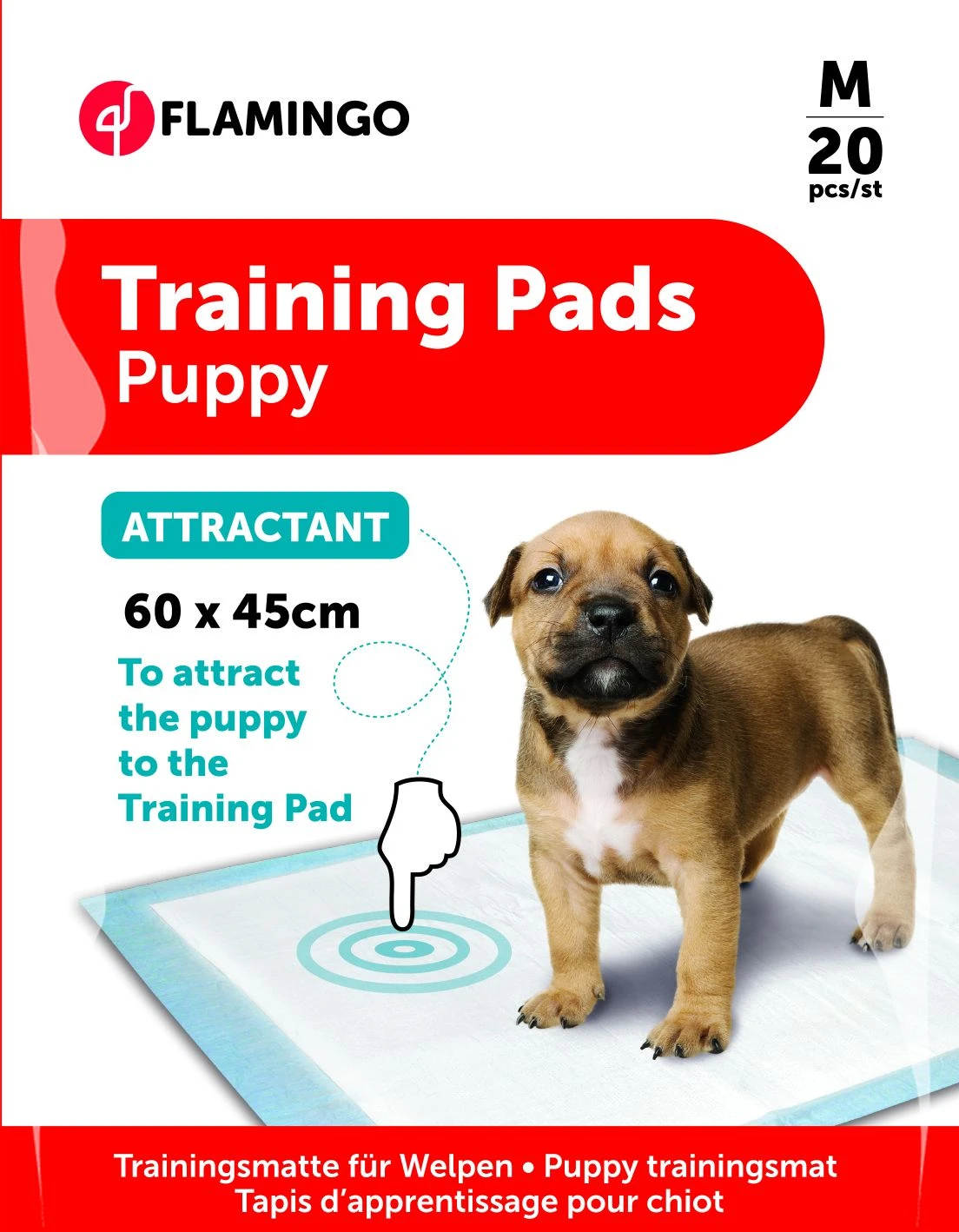 Flamingo Tapis D'Apprentissage Pady M 20pcs Attractant 60x45cm 1 Flamingo Tapis D'Apprentissage Pady M 20pcs Attractant 60x45cm