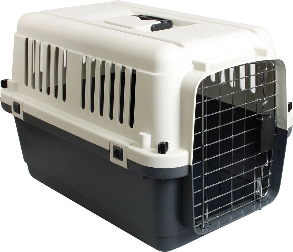 Flamingo Cage De Transport Nomad Gris M 53x67x47cm 1 Flamingo Cage De Transport Nomad Gris M 53x67x47cm