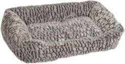 Flamingo Panier Snoozzy Rectangulaire Gris/noir 65x45x15cm