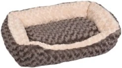 Flamingo Panier Cuddly Rectangulaire Taupe 65x45x15cm